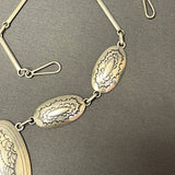 Tammy Nelson, Navajo Oval Concho Necklace, vintage Native American   (SP10)