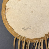 Small Lakota Bear-Design Shield, vintage - Michael Many Horses, Santee Sioux, adopted  (RS154)
