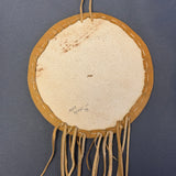 Small Lakota Bear-Design Shield, vintage - Michael Many Horses, Santee Sioux, adopted  (RS154)