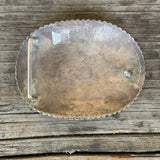 Silver and Turquoise Genuine Zuni Belt Buckle with array of teardrop-shaped stones, vintage   (AS265)