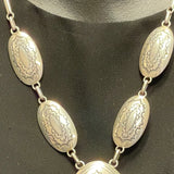 Tammy Nelson, Navajo Oval Concho Necklace, vintage Native American   (SP10)