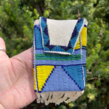 Rosalie Little Thunder, Sioux Vintage Native American beaded pouch - (GM213)