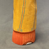 Navajo Folk Art Elder Woman Painted Wood Carving, authentic Native American ca. 1995  (NL37)