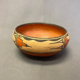 Vintage Zia Pueblo Wide-Mouth Painted Clay Pot with Geometric Design, ca 1940s  (NL49)