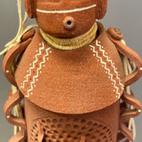 Corn Maiden Clay Sculpture by Pablita (Ta-Nez-Bah) Abeyta, Navajo ca. 1995   (SSC93)
