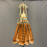 Lakota Beaded Dance Fan with Imitation Red-Tailed Hawk Feathers   (WHC21)