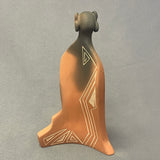 Authentic Native American Smoked and Etched Clay Sculpture   (SSC106)