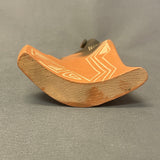 Authentic Native American Smoked and Etched Clay Sculpture   (SSC106)