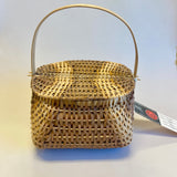 Cherokee picnic basket by Dolly Taylor, vintage Native American  (SSB1)