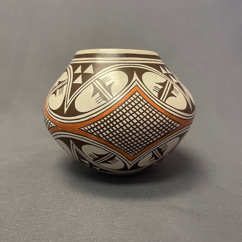Helen Naha, Hopi/Tewa Pueblo Painted Pot with Traditional Designs  (SSC107)