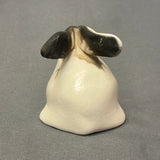 Andrew Rodriguez, Laguna Pueblo Native American Handmade Clay Figurine of a White Rabbit  (WHC62)
