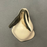 Andrew Rodriguez, Laguna Pueblo Native American Handmade Clay Figurine of a White Rabbit  (WHC62)