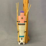 Beverly Henderson, Navajo Clay Spirit Doll, authentic Native American (WHC44)