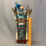 Peter Ray James, Navajo Large Spirit Doll with Horse and Bear, authentic Native American   (WHC19)