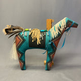 Peter Ray James, Navajo Large Stuffed Horse, authentic Native American   (WHC10)