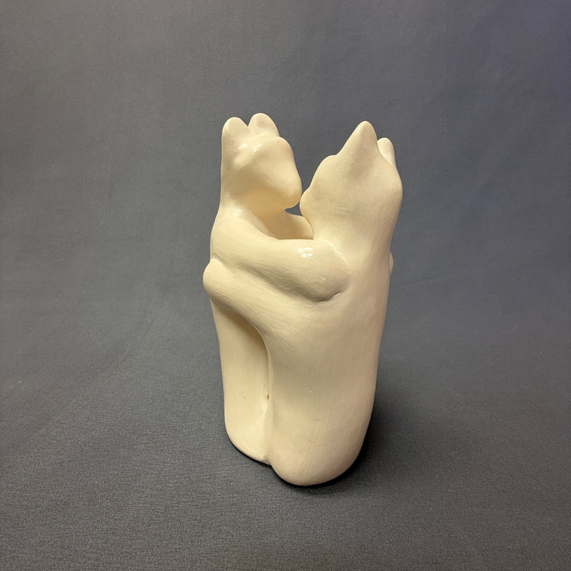 Andrew Rodriguez, Laguna Pueblo Native American Handmade Clay Figurine of Dancing Bears (WHC40)