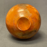 Pahponee, Kickapoo/Potawatomie Vintage Smoked Pot with Etched Figural Design, ca. 1997   (SSC89)