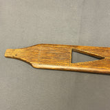 Vintage Lakota Sioux Cutout Wooden Pipe Stem with Inlaid Pipestone Bowl, authentic Native American   (GM346)