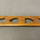 Vintage Lakota Sioux Cutout Wooden Pipe Stem with Inlaid Pipestone Bowl, authentic Native American   (GM346)