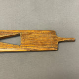 Vintage Lakota Sioux Cutout Wooden Pipe Stem with Inlaid Pipestone Bowl, authentic Native American   (GM346)