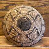 Antique Pima Basket with Blue Padre Beads, ca. 1920s  (SSB15)