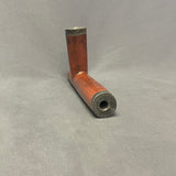 Vintage Lakota Sioux Cutout Wooden Pipe Stem with Inlaid Pipestone Bowl, authentic Native American   (GM346)