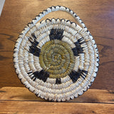 Vintage Tohono O'odham (Papago) Basket Plaque with Turtle Design  (SSB17)