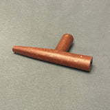 Vintage Lakota Sioux Wooden Pipe with Porcupine Quill Wrap and Carved Pipestone Bowl   (GM345)
