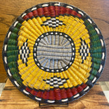 Vintage Hopi Third Mesa Wicker Plaque Basket, ca. 1993  (SSB21)