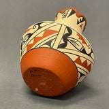 Authentic Jemez Handmade Long Neck Fluted Pot  (SSC91)