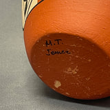 Authentic Jemez Handmade Long Neck Fluted Pot  (SSC91)