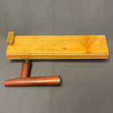 Vintage Lakota Sioux Cutout Wooden Pipe Stem with Inlaid Pipestone Bowl, authentic Native American   (GM346)