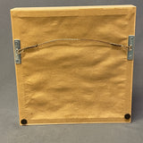 Miniature Handmade Crow Beaded Saddle Bag in Shadowbox Frame, ca. 1990s    (SSC75)