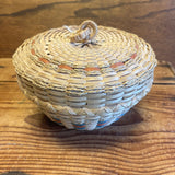 Passamaquoddy Basket with Sweetgrass (SSB41)