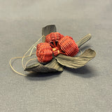 Set of 3 Bessie Russell, Cherokee Basketry and Corn Husk Items, authentic Native American    (SSB55)