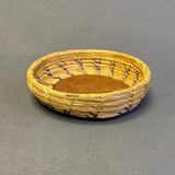 Small Vintage Seminole Basket with Cotton Thread Design, authentic Native American  (VW100)