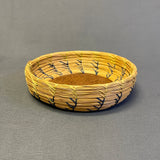 Small Vintage Seminole Basket with Cotton Thread Design, authentic Native American  (VW100)