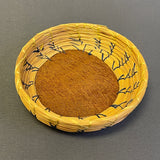 Small Vintage Seminole Basket with Cotton Thread Design, authentic Native American  (VW100)