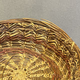 Antique Woodlands Sweetgrass and Pine Needle Basket with Lid, ca. 1923    (VW103)