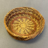 Antique Woodlands Sweetgrass and Pine Needle Basket with Lid, ca. 1923    (VW103)