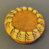 Small Vintage Seminole Basket with Cotton Thread Design, authentic Native American  (VW94)