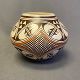 Helen Naha, Hopi/Tewa Pueblo Painted Pot with Traditional Designs  (SSC107)