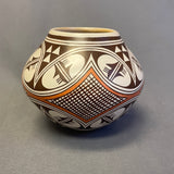 Helen Naha, Hopi/Tewa Pueblo Painted Pot with Traditional Designs  (SSC107)