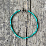 Turquoise Beaded Necklace with Toggle Closure (BH71)