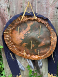 Contemporary Northern Plains Rawhide Shield with a Lizard and Turtle Design  (WHC14)