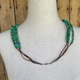 Santo Domingo 4-strand Turquoise Nugget Necklace   (BH80)