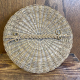 Woodlands Sweetgrass and Split Ash Round Basket with Lid    (SSB45)