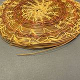 Antique Woodlands Sweetgrass and Pine Needle Basket with Lid, ca. 1923    (VW103)