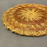 Antique Woodlands Sweetgrass and Pine Needle Basket with Lid, ca. 1923    (VW103)