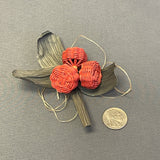 Set of 3 Bessie Russell, Cherokee Basketry and Corn Husk Items, authentic Native American    (SSB55)